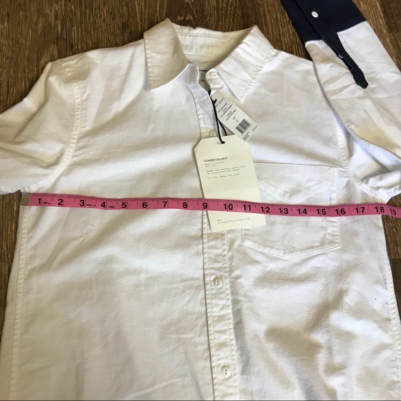 NEW Current Elliot The Bane Shirt white button up - Picture 6 of 8